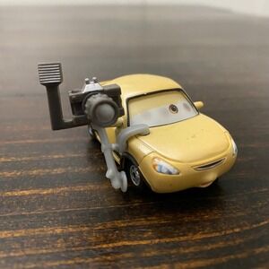 Disney Pixar Cars Tim Rimmer Yellow Press Camera Car Diecast Mattel T4054